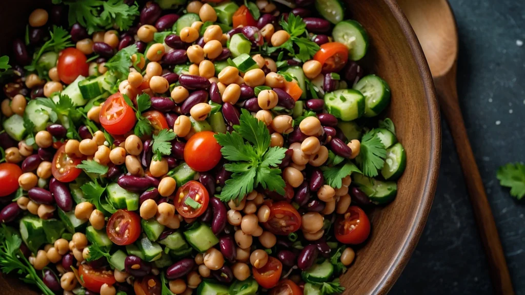 How to Make a Simple dense bean salad recipe at home