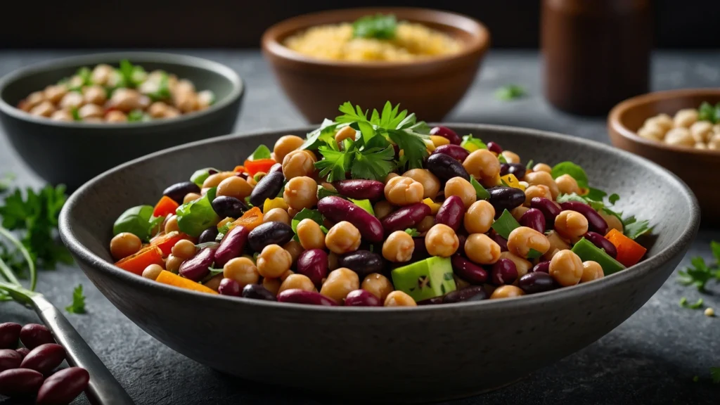 dense bean salad recipe