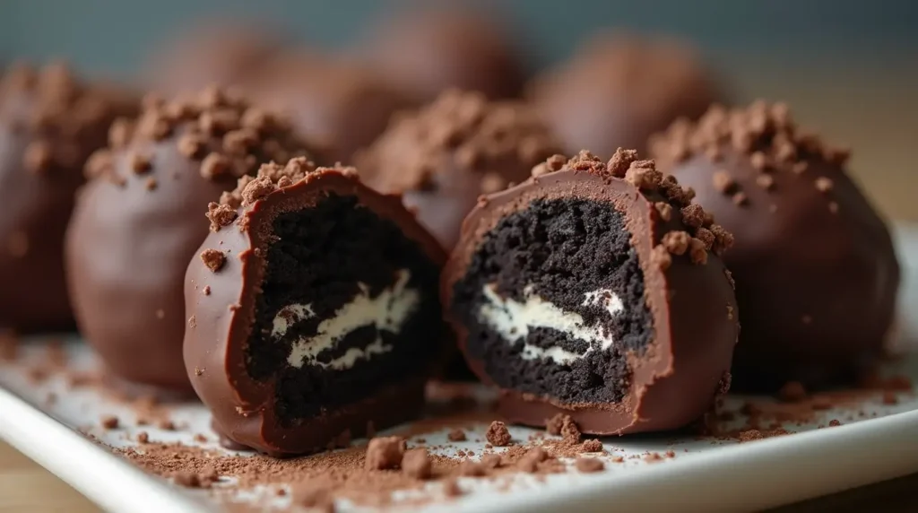 Delicious no-bake Oreo truffles made with just three ingredients