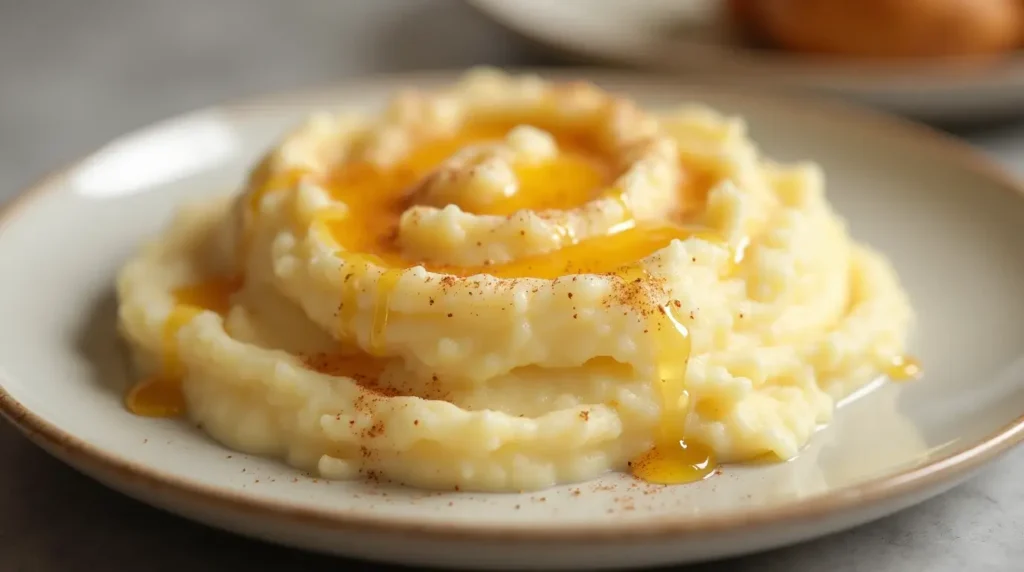 creamy mashed white sweet potatoes