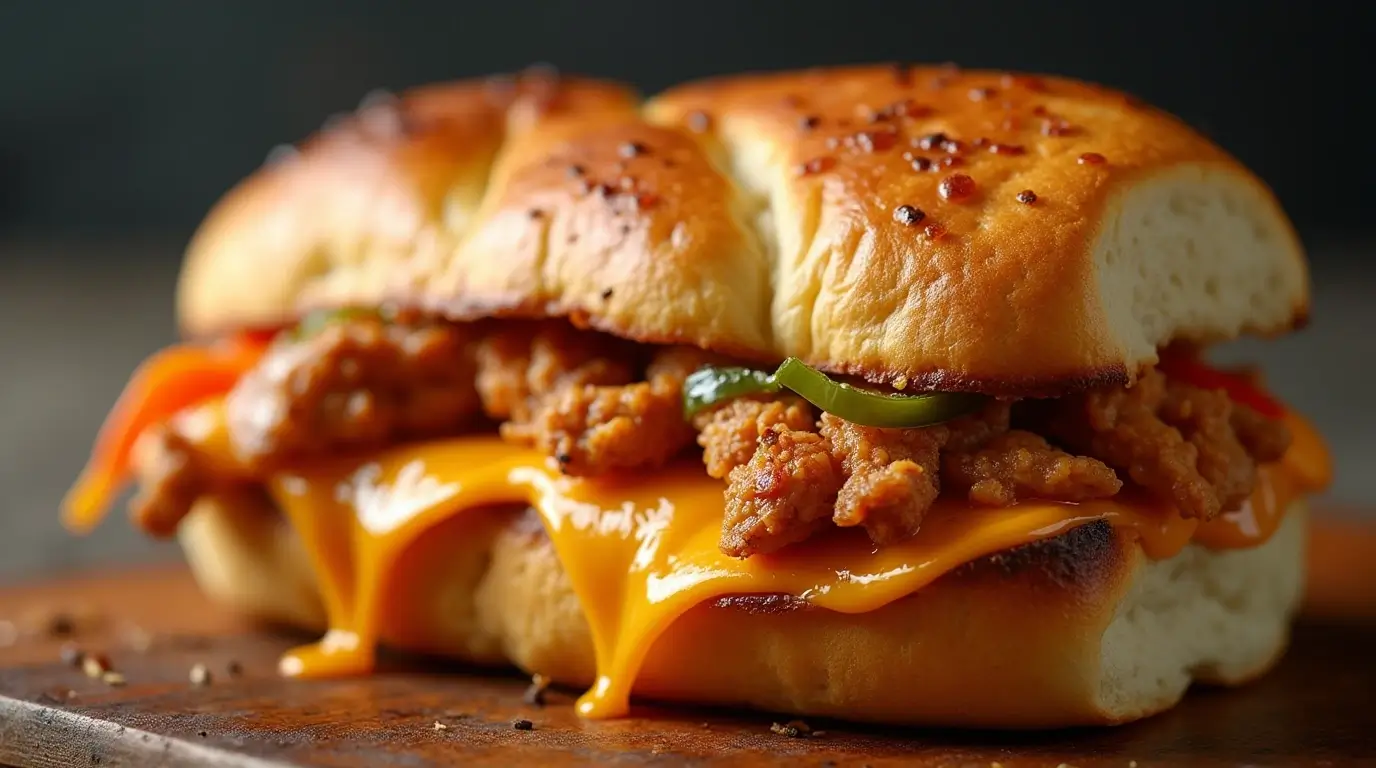 delicious Philly cheese chicken